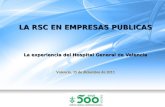 La RSC en empresas públicas. La experiencia del Hospital General de Valencia