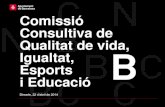 SSTG Comissió Consultiva de Qualitat de vida, Igualtat, Esports i Educació Abril 2014
