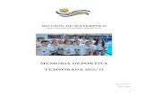 Memoria deportiva 2012-13