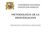 Investigación cientifica  metodologia de la investigacion