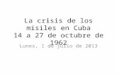 La crisis de los misiles en Cuba