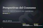 Perspectivas del consumo julio 2012