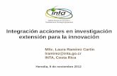 Integración acciones en investigación extensión para la innovación