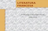 INTRODUCCIÓN A LA LITERATURA FRANCESA