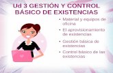 GESTIÓN Y CONTROL BÁSICO DE EXISTENCIAS - 2ª PARTE