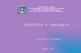 HIPÓTESIS Y VARIABLES