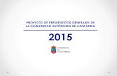 Presupuestos Generales de Cantabria 2015