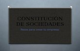 Constitución de sociedad