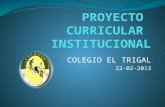 Proyecto  curricular  institucional 22 2
