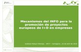 Ayudas del INFO a la preparacion de propuestas del Programa Marco