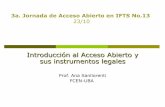 Introducción al Acceso Abierto y sus instrumentos legales. Ana María Sanllorenti (FCEN - UBA)