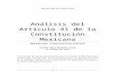 Analisis del articulo 41 de la constitucion mexicana