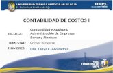 CONTABILIDAD DE COSTOS I ( I Bimestre Abril Agosto 2011)