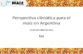 Situación climática en Argentina al 10/10/2013