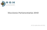 Análisis resultados elecciones parlamentarias Venezuela 2010 ODHCG