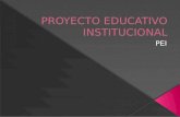Proyecto educativo institucional isletas
