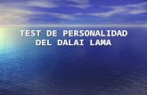 Test Dalai Lama- test de PERSONALIDAD