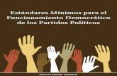 Estandares minimos para el Funcionamiento Democrático de los Partidos Políticos