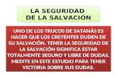 La seguridad de la salvación (30 pasos)