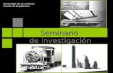 Seminario de Investigacion_El Tema En Arquitectura