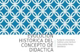 Evolución histórica del concepto de didactica slide