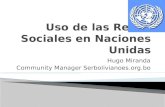 Uso de las Redes Sociales en Naciones Unidas