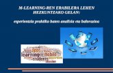 M-learning-ren erabilera Lehen Hezkuntzako gelan