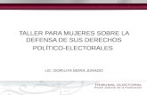 Presentación | 3era Sesión | Defensa de derechos político-electorales