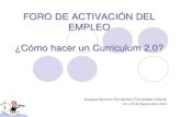 Cómo hacer un Curriculum 2.0 por Susana Moreno Fernández - Fernández Infante
