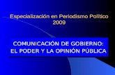 La Comunicación Gubernamental: el Gobierno y la Prensa