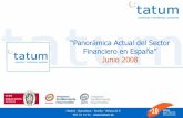 Informe tatum Panorámica del sector financiero en españa 2008
