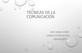 Técnicas de la comunicación (ntci's)