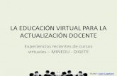EDUCACION VIRTUAL PARA ACTUALIZACION DOCENTE