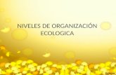 Niveles de organización ecologica