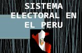 Sistema electoral en el peru
