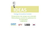 Estaciones de carga con energía fotovoltaica contra la pobreza en El Salvador