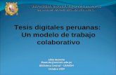 Tesis digitales peruanas: Un modelo de trabajo colaborativo