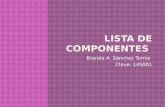 Lista de componentes