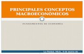 Principales conceptos macroeconómicos