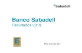 Banco Sabadell - Presentación Resultados 4º Trimestre 2010