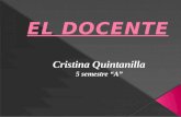 Cristina Quintanilla El Docente