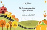 Dia internacional de las Lenguas Maternas en preescolar