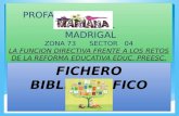 FICHERO BIBLBIOGRAFICO PREESCOLAR