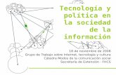 Tecnología y política en la sociedad de la información
