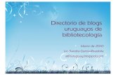 Blogs de Bibliotecologia en Uruguay