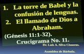 CONF. LA TORRE DE BABEL, LA CONFUSIÓN DE LENGUAS, LOS DESCENDIENTES DE SEM Y TARÉ, Y EL LLAMAMIENTO DE ABRAHAM. (GÉNESIS 11:1-32)