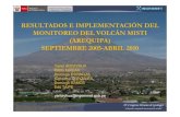 Resultados e implementación del monitoreo del volcán Misti (Arequipa), septiembre 2005 – abril 2010