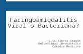 Faringoamigdalitis viral vrs bacteriana