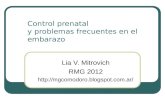 Control prenatal y problemas comunes en el embarazo