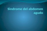 Sindrome del abdomen agudo